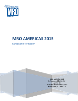 exhibitor info - MRO Americas 2015