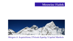 Our Experience â capital markets
