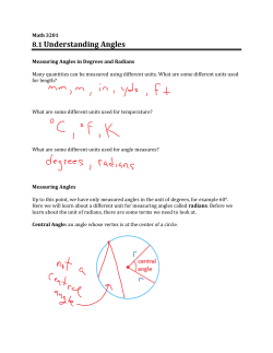 8.1 Understanding Angles