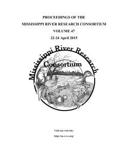 2015 Program and Proceedings - Mississippi River Research