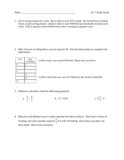 Ch. 7 Test Study Guide