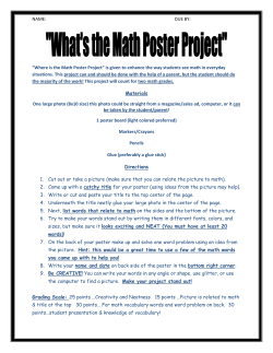 what`s the math project
