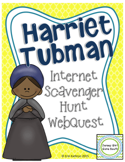Harriett Tubman Scavenger Hunt