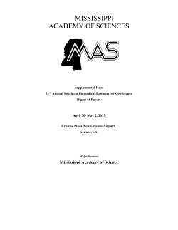 April 2015 â 31st SBEC - Mississippi Academy of Sciences