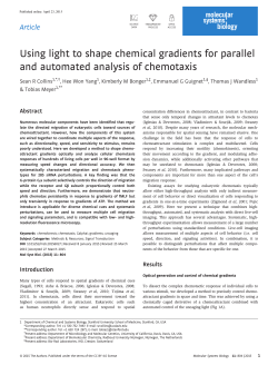 Using light to shape chemical gradients for parallel and automated