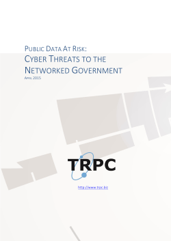 Public Data at Risk: Cyber Threats to the Networked Government
