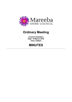 Ordinary Meeting MINUTES