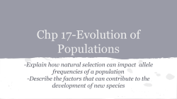 Chp 17-Evolution of Populations