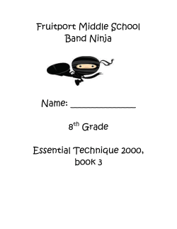 Band Ninja - Fruitport Middle School Bands