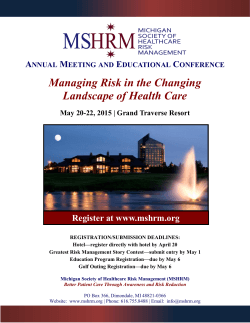 Managing Risk in the Changing Landscape of Health Care