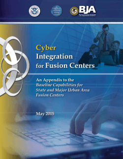 Cyber Integration for Fusion Centers - Multi