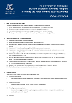 download2015 Student Engagement Grant Program Guidelines