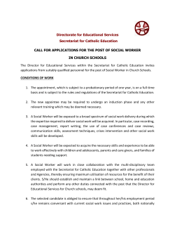 Directorate for Educational Services Secretariat for - l