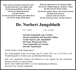 Dr. Norbert Jungsbluth