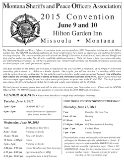 Vendor Information - Montana Sheriffs and Peace Officers Association