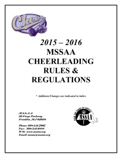 Rules and Regulations 2015-2016