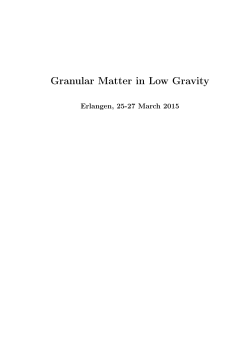 Granular Matter in Low Gravity - Multiscale Simulation of Particulate