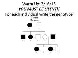 Warm Up: 3/16/15 YOU MUST BE SILENT!! For each individual write