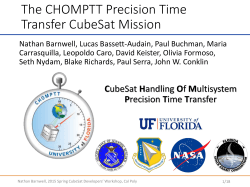 The CHOMPTT Precision Time Transfer CubeSat Mission