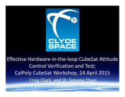 Effective Hardware-in-the-loop CubeSat Attitude Control Verification