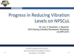 Progress in Reducing Vibration Levels on NPSCul
