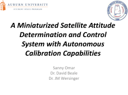 A Miniaturized Satellite Attitude Determination and Control System