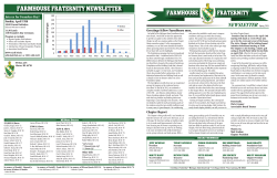 NEWSLETTER Spring 2015 - Michigan State FarmHouse Fraternity
