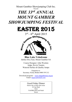 Mount Gambier Showjumping Club Inc