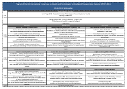 Program of the 4th International Conference on - MT