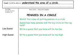 Area and Circumference of a Circle