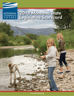 MCV`s 2015 Montana State Legislative Scorecard