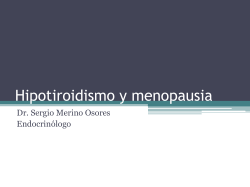 Hipotiroidismo y menopausia