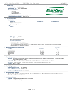 950970PL Fury Degreaser Safety Data Sheets (SDS) 4 - Multi