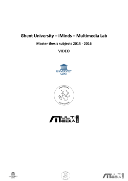 Ghent University â iMinds â Multimedia Lab