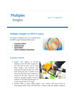 Multiples Insights: Issue #27 (06 April 2015)