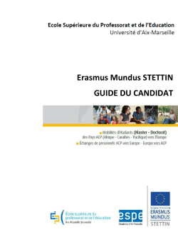 Guide du candidat - Stettin - Aix Marseille UniversitÃ©