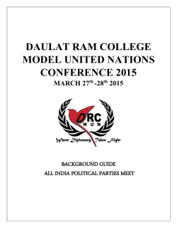 aippm - Daulat Ram College Model United Nations Conference