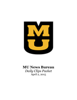 April 2, 2015 - MU News Bureau