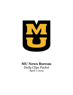 April 7, 2015 - MU News Bureau