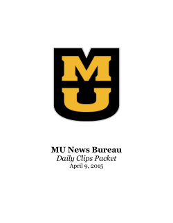 April 9, 2015 - MU News Bureau