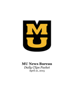 April 21, 2015 - MU News Bureau