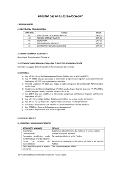 proceso cas nÂº 01-2015-mdch-gat - Municipalidad Distrital de Chilca
