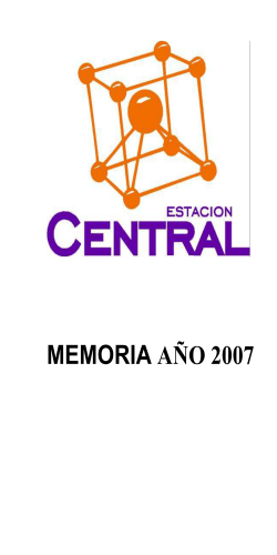 MEMORIA AÃO 2007 - Municipalidad de EstaciÃ³n Central