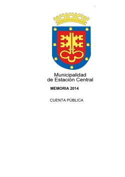 Memoria 2014 - Municipalidad de EstaciÃ³n Central