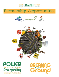 Partner Opportunities Package - Municipal Infrastructure Conference