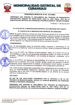 ordenanza municipal nÂº 082015-mdc