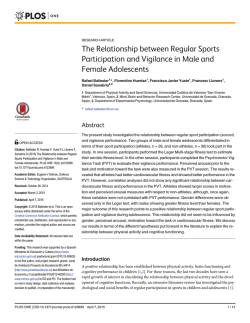 The Relationship between Regular Sports