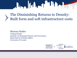 The Diminishing Returns to Density: Built form and soft infrastructure