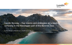 Lundin Norway â Our visions and strategies as a leading company