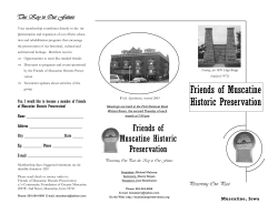 Friends of Muscatine Historic Preservation Brochure.pub